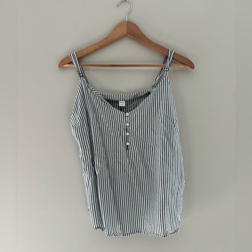 Blue & White Stripe Top